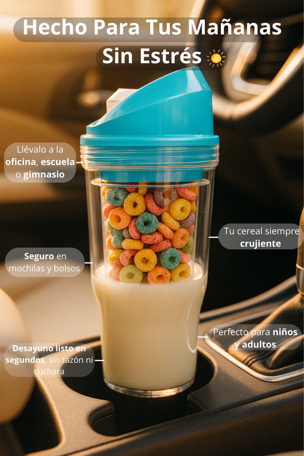 Morning Ote - Azul | Vasito de cereal To Go